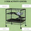 Cage pour animal de compagnie, cage de petit animal, petite cage pour animal avec roues