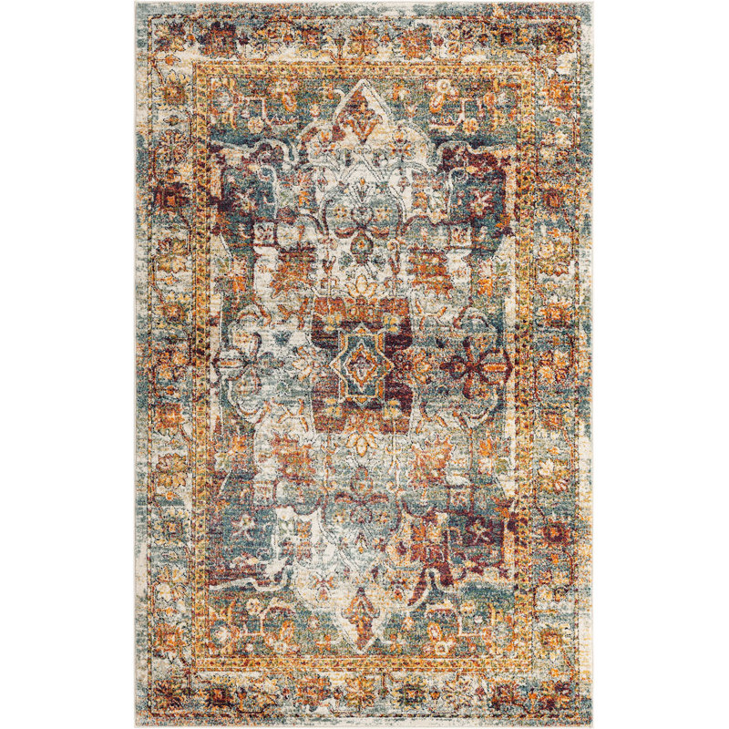 Mekalah Oriental Indoor Rug, Rectangle 5' x 8'