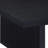 Maxy Rectangular Coffee Table With Slab-Style Base, Black Wood 54 Inch