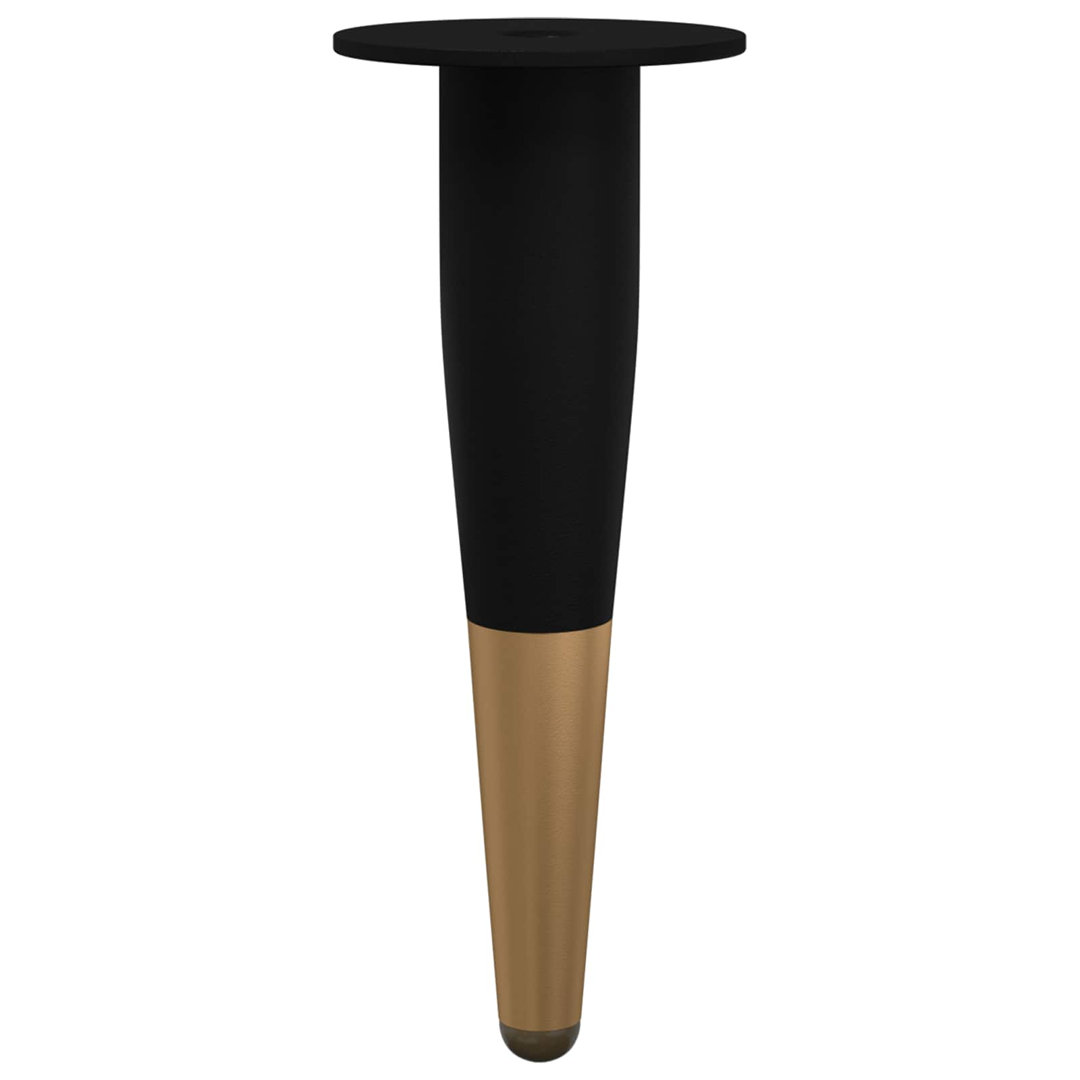 vidaXL Furniture Feet Black and Gold Iron Home Accessories Support Improvement