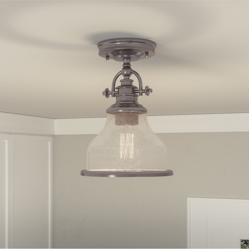 Aughalish Glass Semi Flush Mount