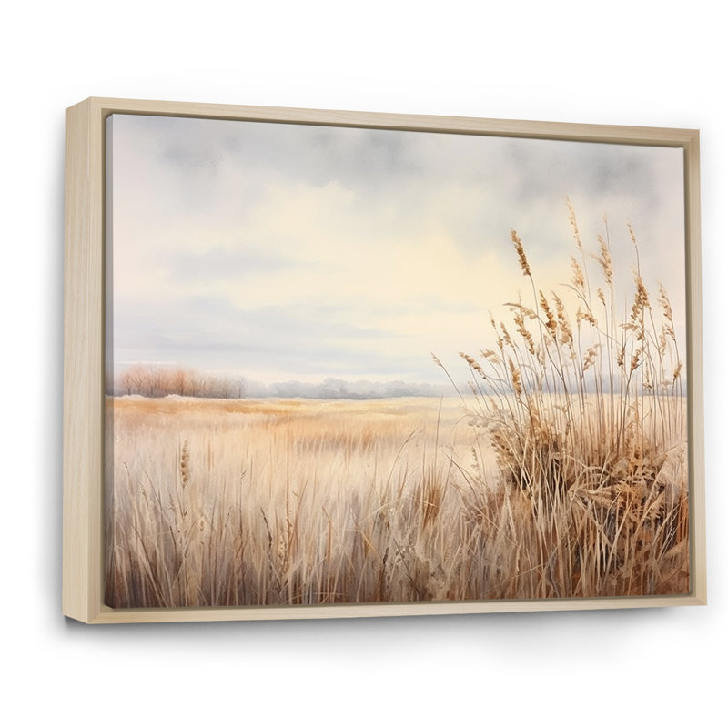 Prairie Peacefulness Meadows II sur toile, H 24 po x l 32 po x P 1 po, Cadre naturel flottant