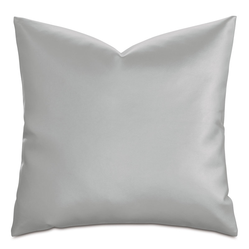 Klein Square Pillow Cover & Insert, Sterling, 24"H x 24"W