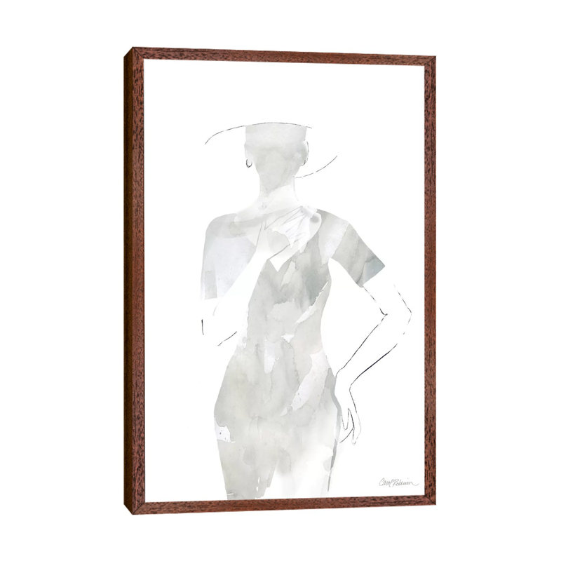 Fashion Cover I 1 Piece Wall Art on Canvas, 66.04 cm H x 45.72 cm W, Classic Brown Wood Framed