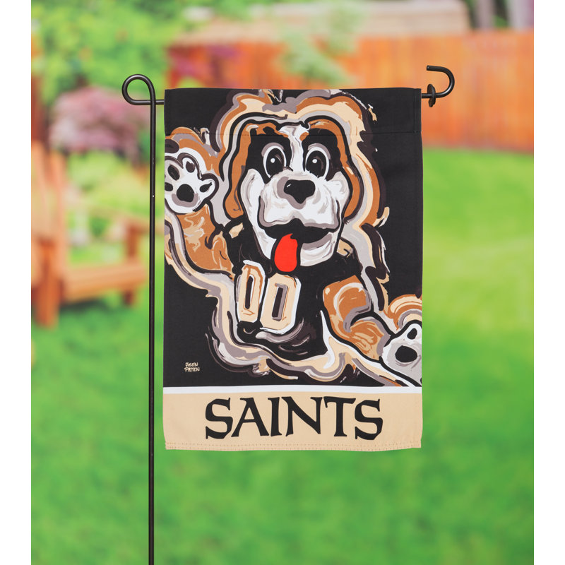 Drapeau de jardin en polyester 18 x 13 po New Orleans Saints