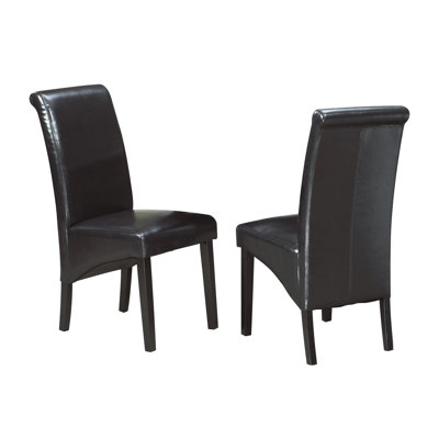 Chaise rembourrée espresso Wachtel