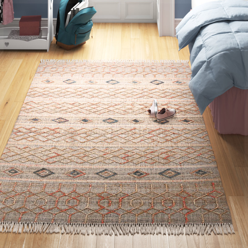 Tapis naturel / rouille Natural Fibre 402, Rectangle de 5 pi x 8 pi