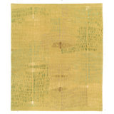 Designer Reserve Hand Knotted Abstract Area Rug in Yellow