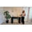 43.3" Fluted Narrow Console Table With Hidden Storage And Adjustable Shelves-951384834