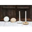 Bougeoir de table en céramique d'inspiration rétro H 1,6 po-109547981