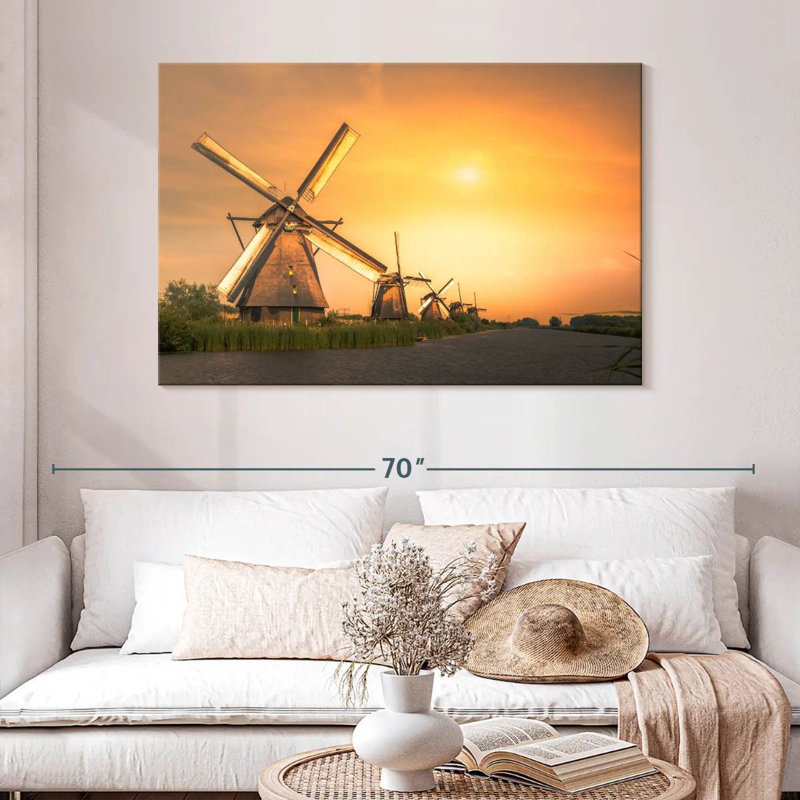 Moulin à vent hollandais Alvord, H 30 po x l 45 po