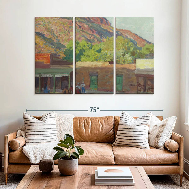 Lelar Adobe Town 1915, 42" H x 65" W
