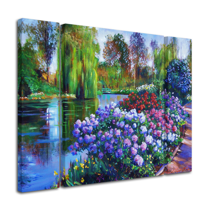 « promesse of spring », ensemble de 3 reproductions d’art sur toiles tendues, H 30 po x l 41 po x P 2 po