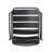 Chair: Matte Black Iron, Making Backyard & Patio More Appealing, 24.62 In. Height, 13.19 Lb Delightful In 24.94 Depth