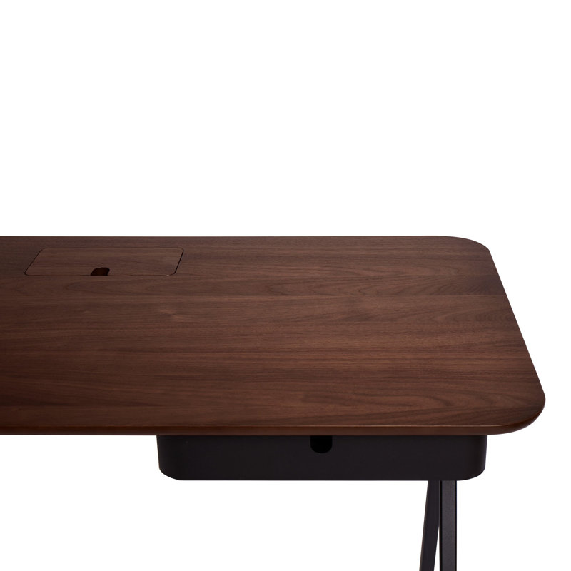 Key Desk 48x24, Brown/Black