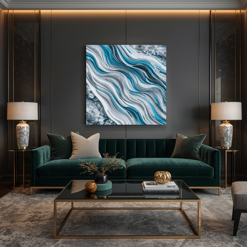 Art numérique sur toile 27 Abstraction numérique, H 8 po x l 8 po