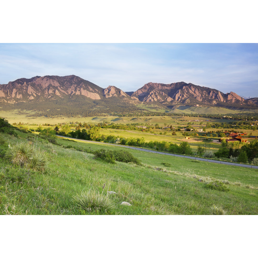 Boulder Colorado Flatirons von Beklaus - Leinwandbild