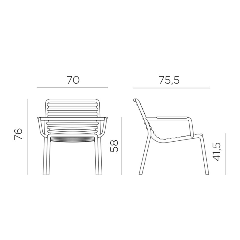 Doga Outdoor Lounge Chair, Marsala