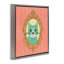 «Green Cat Portrait», art mural encadré flottant par Carrie Cantwell-1133241426-1129302207