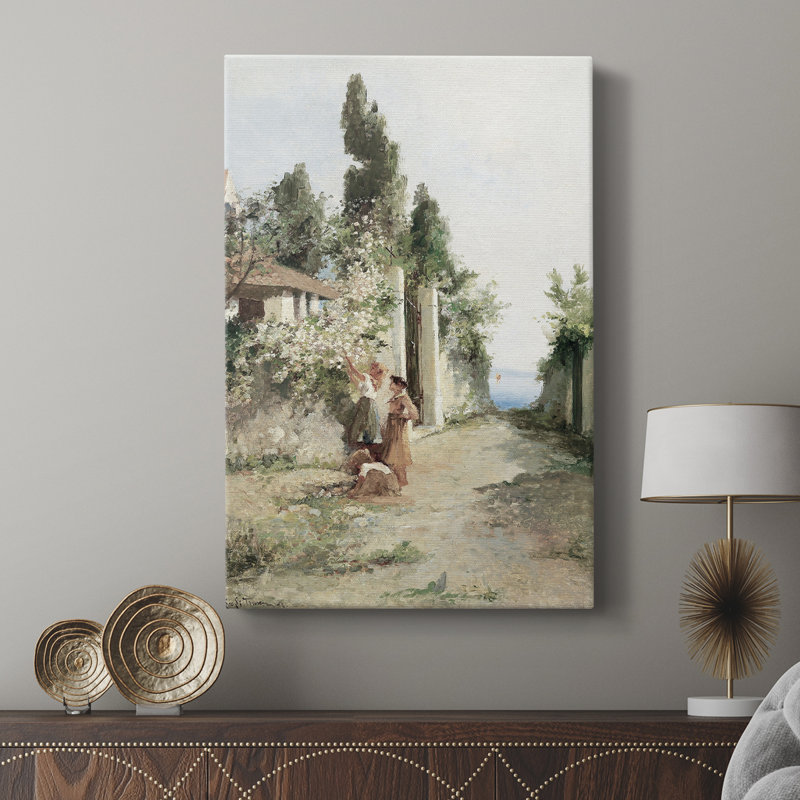 Motif floral rétro CLV - galerie Cavas, H 27 po x l 18 po