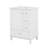 24" Bathroom Vanity With Sink, Single Vanity Set With 3 Drawers And One Door With Storage Racks, Wooden Storage Cabinet-824419473