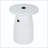 White Marble MGO Side Table with Umbrella Base