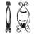 Weather Resistant Metal Abstract Gazing Ball Stand