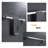 4-Piece Bath Hardware Set With Towel Bar Hand Towel Holder Toilet Paper Holder Towel Hook Modern Square-116078856