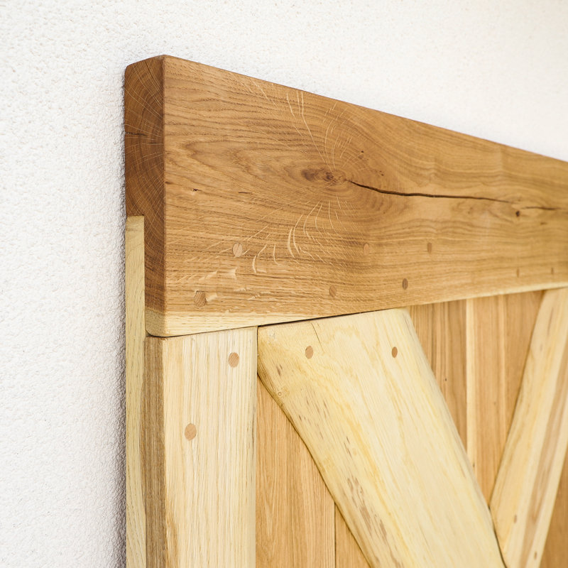 Makena Barn Door, Natural Oil, 210cm H x 100cm W x 4cm D