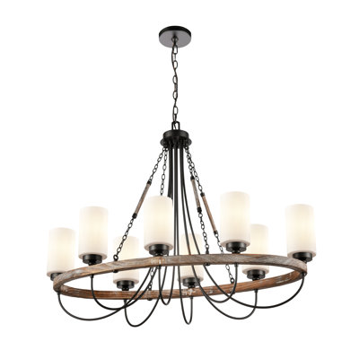 Lustre empire de style bougie à 8 lumières Paladin