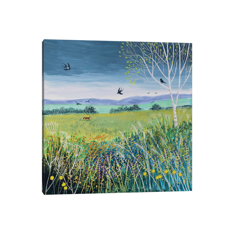 Approaching Storm by Jo Grundy - Wrapped Canvas Painting, 45.72 cm H x 45.72 cm W x 1.91 cm D