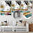 Glam Abstract Wall Decor on Metal-357516912