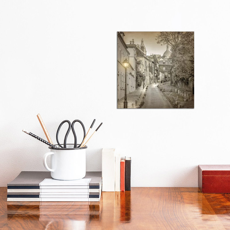 Streets Of Paris 1 by Kimberly Allen - Wrapped Canvas Print, 30.48cm H x 30.48cm W x 1.905cm D