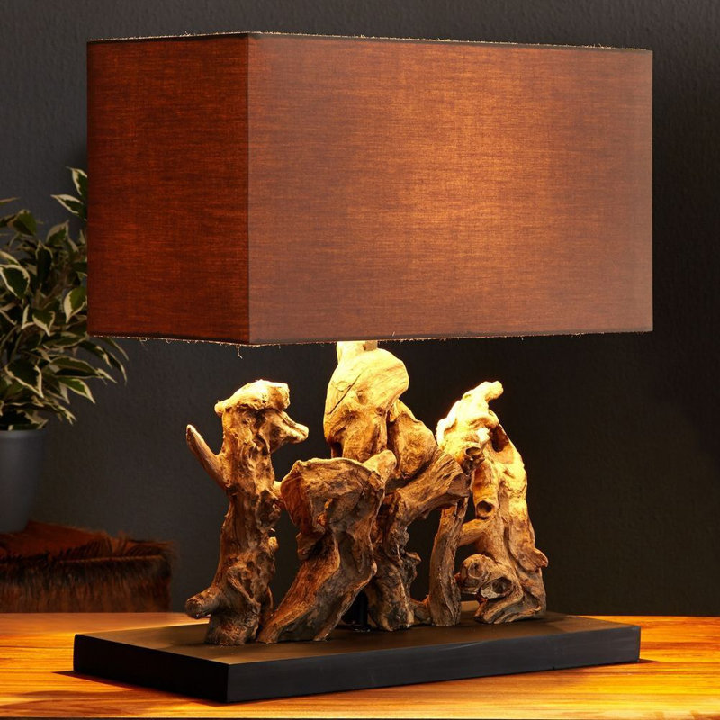 Ahmeek Solid Wood Table Lamp