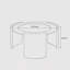 Table basse ronde 31,5 po Mid-Century-815679382