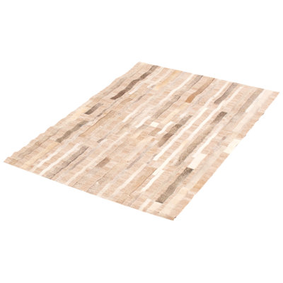 Caldicott Cowhide Oriental Indoor Rug