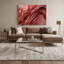Gradient Abstract 7 Red Canvas Wall Art-1464089331