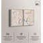 «Neutral Serenity Gold Art», ensemble de 2 impressions sur toile par -1155606988-1155606992-1155606996