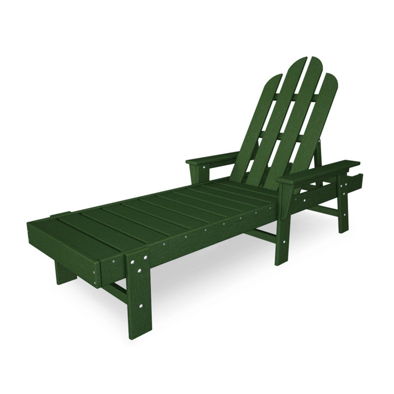 POLYWOOD Long Island Chaise, Green