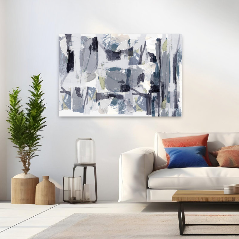Art contemporain contemporain abstrait, H 48 po x l 32 po
