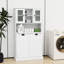 Armoire de rangement pour panier à linge Space - blanc avec deux compartiments et sacs Option de couleur stable et fonctionnelle-1515211105