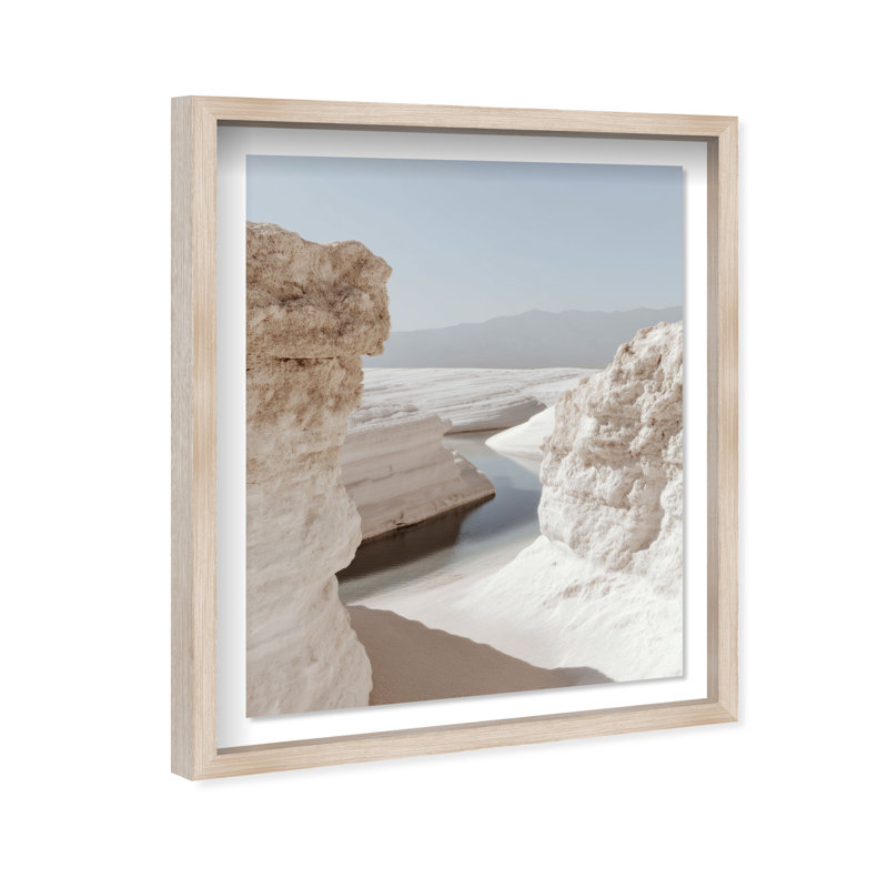 Desert Sapphire Print by Oliver Gal, 25.5"H x 21.5"W, Natural Oak Shadowbox