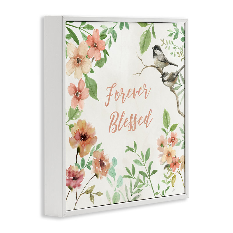 Estampe numérique «Forever Blessed» par Nan, Giclée encadrée blanc bord de mer, H 12 po x l 12 po