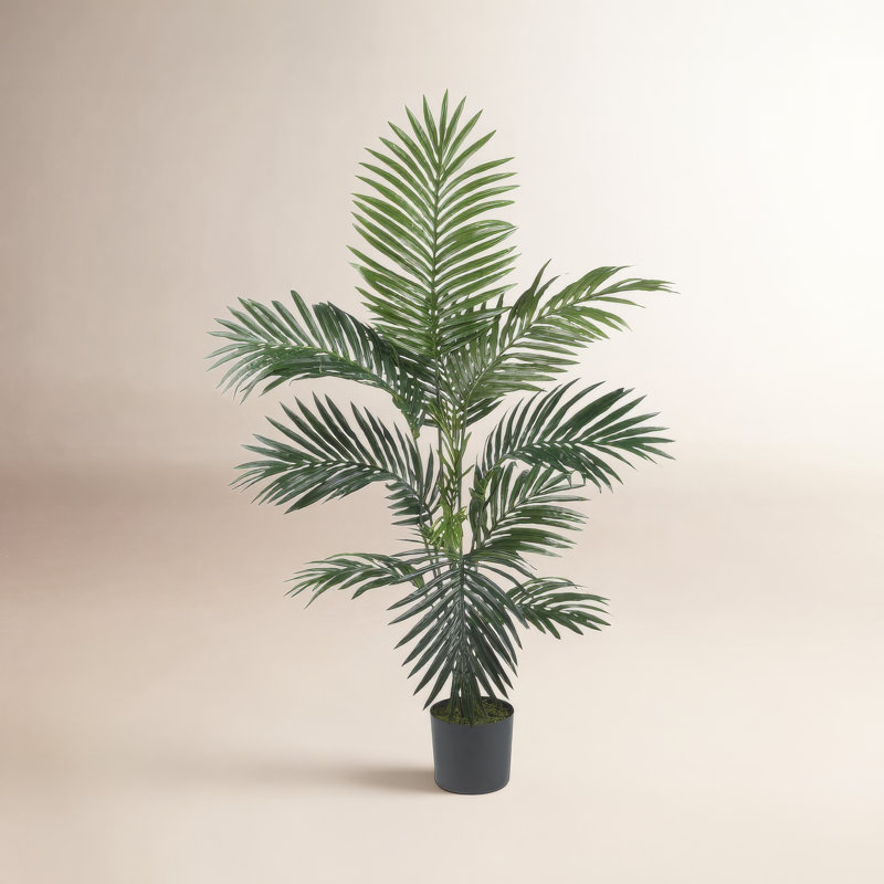 Faux Palm Tree Plastic, 48" H x 40" W x 40" D