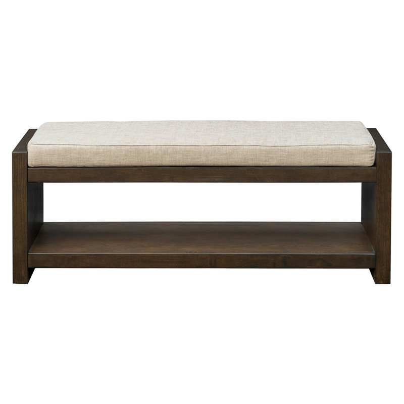 Accent Bench with Lower Shelf