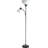 Kamer 71'' Black Torchiere Floor Lamp with Outlet
