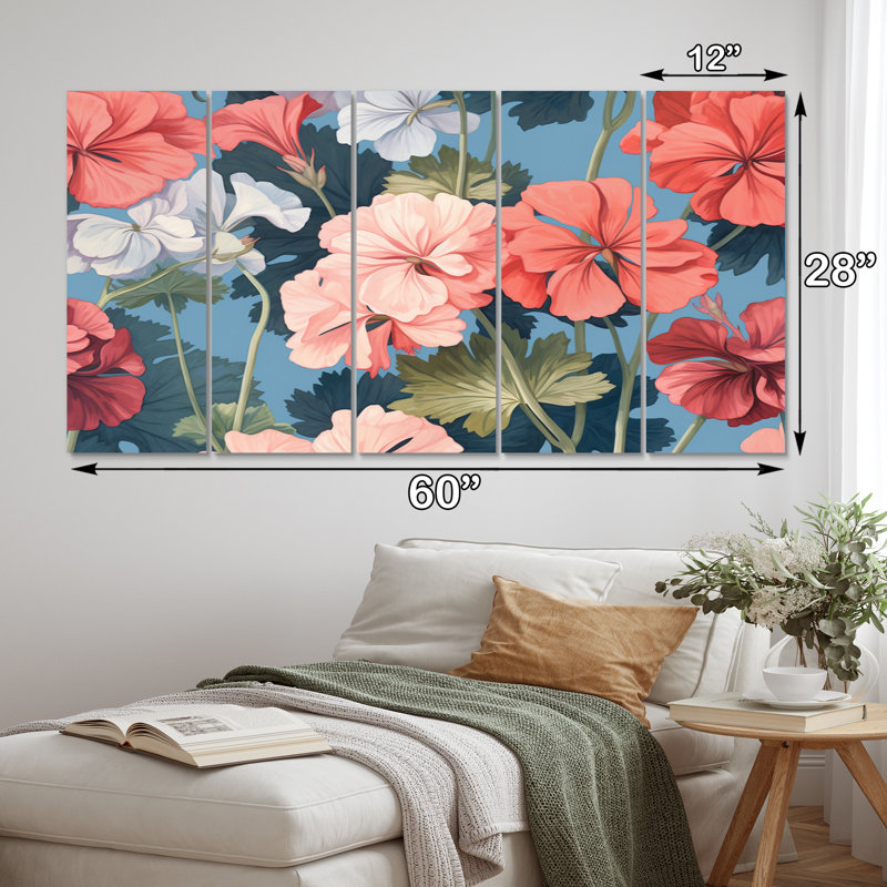 Ensemble de 5 décorations murales