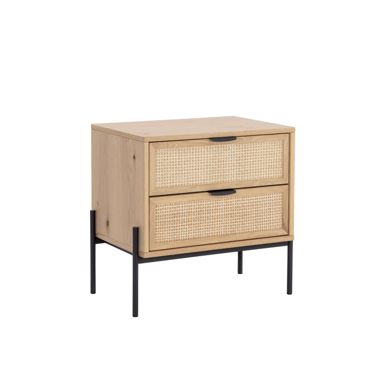 Table de chevet Cervando, Brun