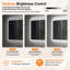 Miroir de salle de bain multifonctionnel éclairé-72547438