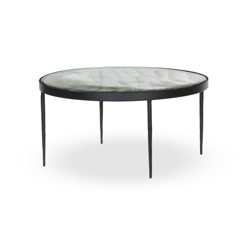 Table basse Carmen, H 16,25 po x L 32 po x l 32 po, Transparent
